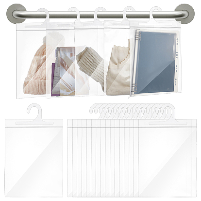 50шт. пакет для упаковки нижнего белья и одежды из полипропилена с крючком, прямоугольные