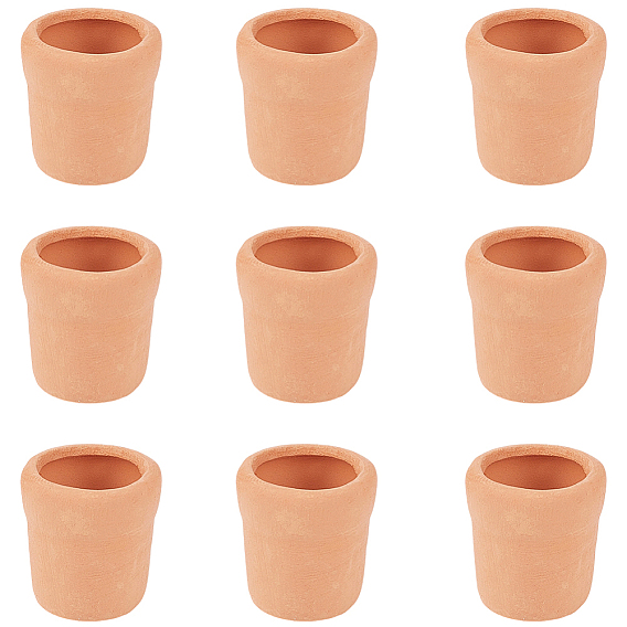 10Pcs Mini Porcelain Vase Miniature Ornaments, Micro Landscape Home Dollhouse Accessories, Pretending Prop Decorations