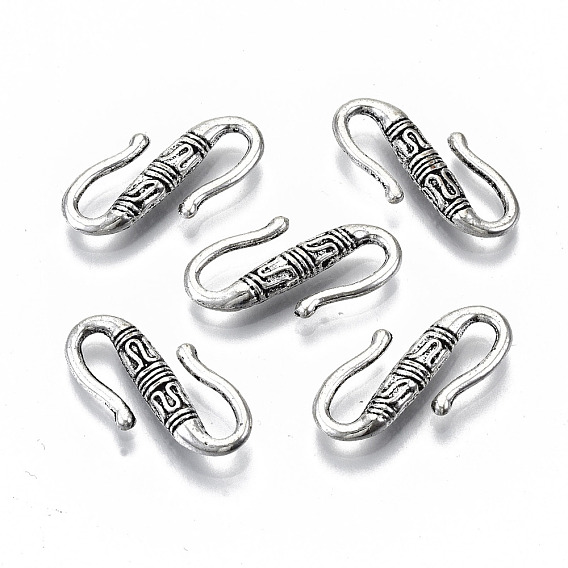 Тибетский сплав стиль S-крюк пряжки, без кадмия и без свинца