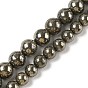 Природного пирита бисер нитей, круглые