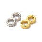 Rack Plating Brass Connector Charms, Number Eight Links, Long-Lasting Plated, Lead Free & Cadmium Free