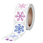 8 Patterns Christmas Round Dot Paper Stickers, Self Adhesive Roll Sticker Labels, for Envelopes, Bubble Mailers and Bags