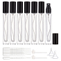 10ml Refillable Glass Perfume Spray Bottle, with Plastic Dropper, Plastic Funnel Hopper, Plastic Pump