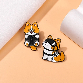 Enamel Pin, Alloy Brooch for Backpack Clothes, Dog