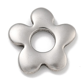 304 Stainless Steel Pendants, Flower Charm