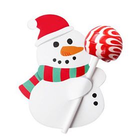 Navidad tema muñeco de nieve forma papel dulces piruletas tarjetas, para baby shower y decoración de fiesta de cumpleaños