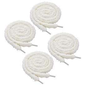 4 пары плюшевых тканевых шнурков для обуви