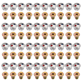 80 шт. 2 стили пластиковая ручка для крана с горячей и холодной водой знак и железные винты, красно-синяя этикетка декоративная крышка