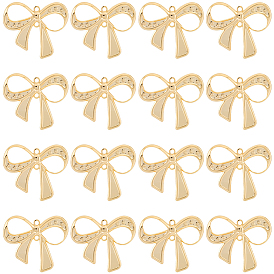 20 шт. латунные подвески для разъемов, без кадмия и без свинца, бантом ссылки