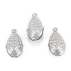 316 Surgical Stainless Steel Pendants, Corn