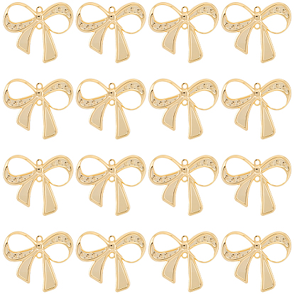 20 шт. латунные подвески для разъемов, без кадмия и без свинца, бантом ссылки