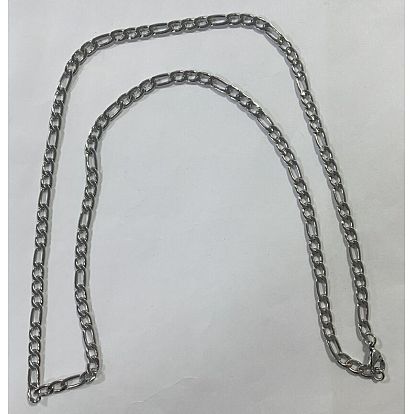 304 Stainless Steel Figaro Chains Necklaces