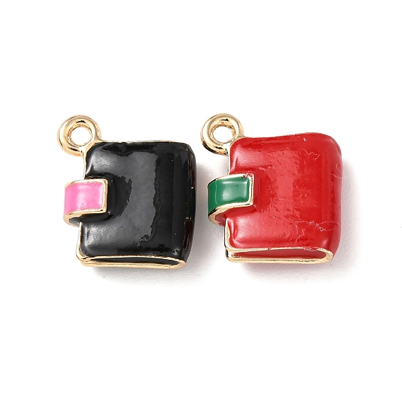 Подвески из сплава , брелоки для блокнота, с эмалью, стойки покрытие, золотые