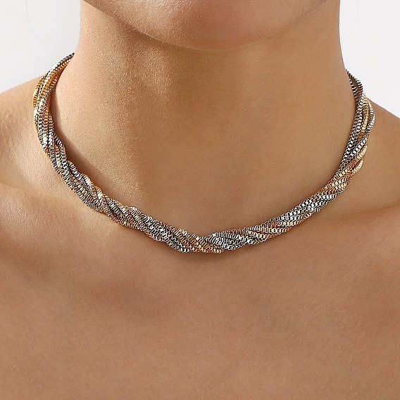 Железные цепи коробки ожерелья, многорядные ожерелья для женщин