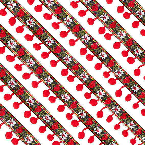 5 ярдов полиэстеровой кружевной ленты с помпонами и кисточками, аксессуары для одежды