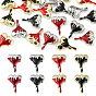 20Pcs Alloy Enamel Pendants, Melting Heart Charms