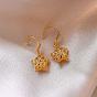 Brass Dangle Earrings for Women, Star