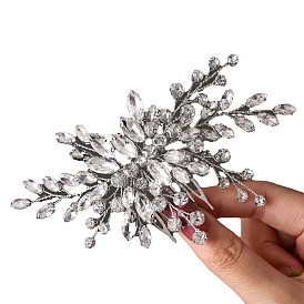 Glass Hair Combs, Hair Accessories for Women, Flower