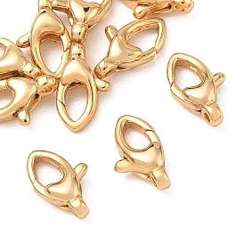 SHEGRACE Brass Lobster Claw Clasps, Cadmium Free & Lead Free & Nickel Free