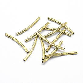 Бисера латунной трубки, изогнутые, без свинца, без кадмии и без никеля, трубка