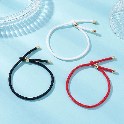 3шт. браслеты из нейлонового шнура для женщин и мужчин, с латунной мозг заканчивается