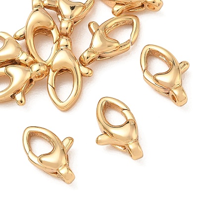 SHEGRACE Brass Lobster Claw Clasps, Cadmium Free & Lead Free & Nickel Free