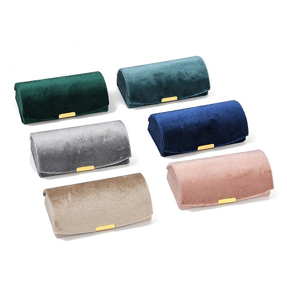 Арочные бархатные коробки для хранения ювелирных изделий, дорожный портативный футляр для ювелирных изделий, для ожерелья, Кольца, серьги и подвески