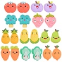 20Pcs 10 Style Opaque Resin Cabochons, Mixed Shapes