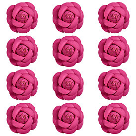 12 шт. аксессуары для украшения из искусственной кожи, цветок