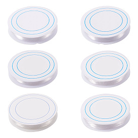 6 рулоны 6 стили эластичная кристальная нить, круглые