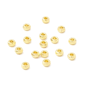 Brass Beads, Long-Lasting Plated, Rondelle