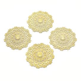 Brass Filigree Joiners, Lead Free & Cadmium Free & Nickel Free, Flower