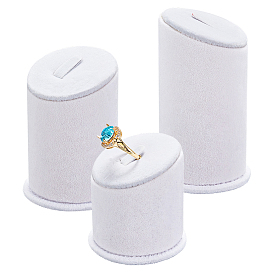 3шт. 3 размеры ворс покрытый ПВХ кольцо стенды, держатель для хранения одного кольца колонны