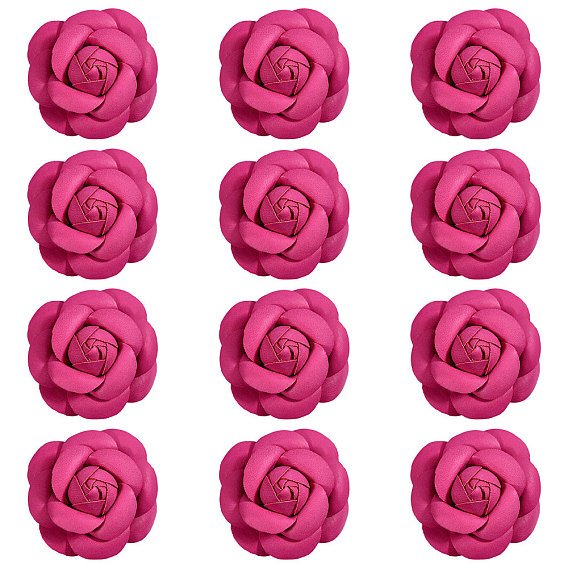 12 шт. аксессуары для украшения из искусственной кожи, цветок