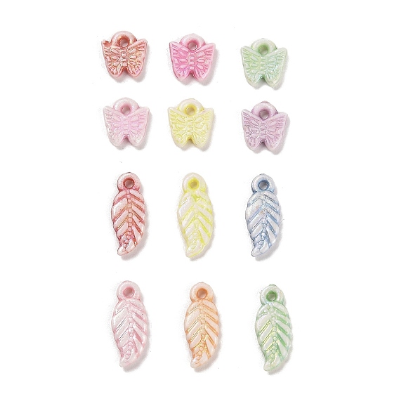 Plastics Charms, Craft Beads, Mixed Color
