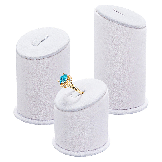 3шт. 3 размеры ворс покрытый ПВХ кольцо стенды, держатель для хранения одного кольца колонны