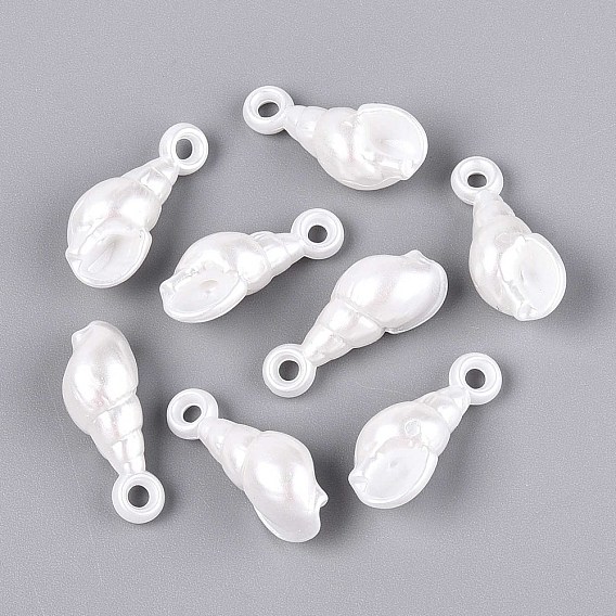 Абс пластмассовые жемчужные подвески, формы раковины