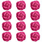 12 шт. аксессуары для украшения из искусственной кожи, цветок