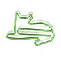 Cat Shape Iron Paperclips, Cute Paper Clips, Funny Bookmark Marking Clips
