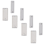 304 Stainless Steel Links, Stamping Blank Tag, Rectangle