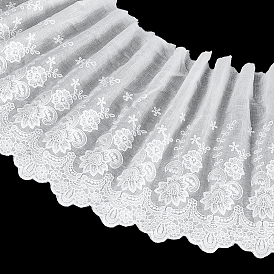 5 ярдов хлопчатобумажных тканей с вышитыми цветами, аксессуары