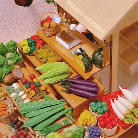 Resin Vegetable Model, Micro Landscape Garden Dollhouse Accessories, Pretending Prop Decorations
