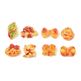 Непрозрачные кабошоны из смолы, искусственный хлеб