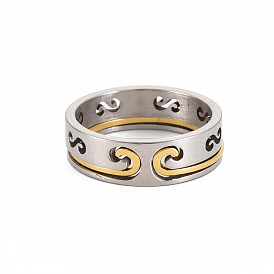 Herren 201 Infinity-Fingerringe aus Edelstahl, cadmiumfrei und bleifrei