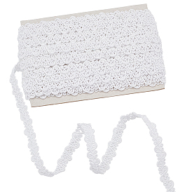 10m полиэстеровая плетеная кружевная лента, кружевная отделка в форме буквы S для штор, украшение одежды