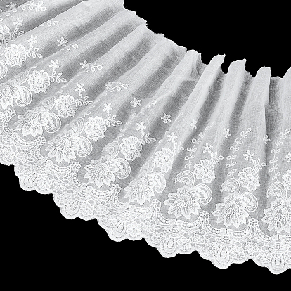 5 ярдов хлопчатобумажных тканей с вышитыми цветами, аксессуары