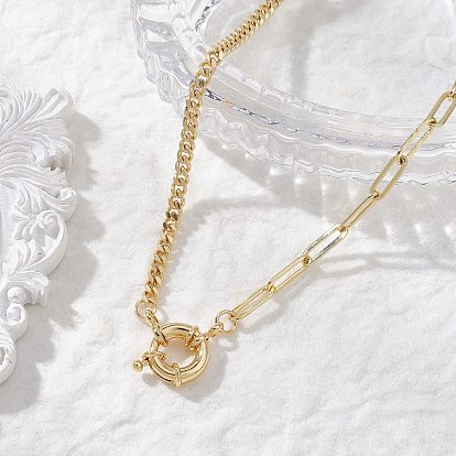 Женские колье из латунной скрепки и цепочки., с латунной застежкой 