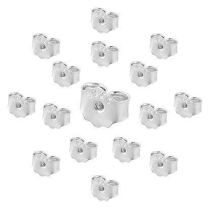 8Pairs Sterling Silver Ear Nuts, Earring Backs