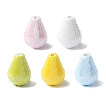 Фарфоровые бусины ручной работы, слеза