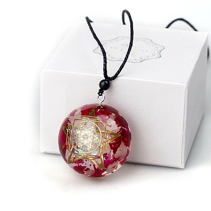 Transparent Resin Pendants, Yoga Theme Half Round Charms with Star